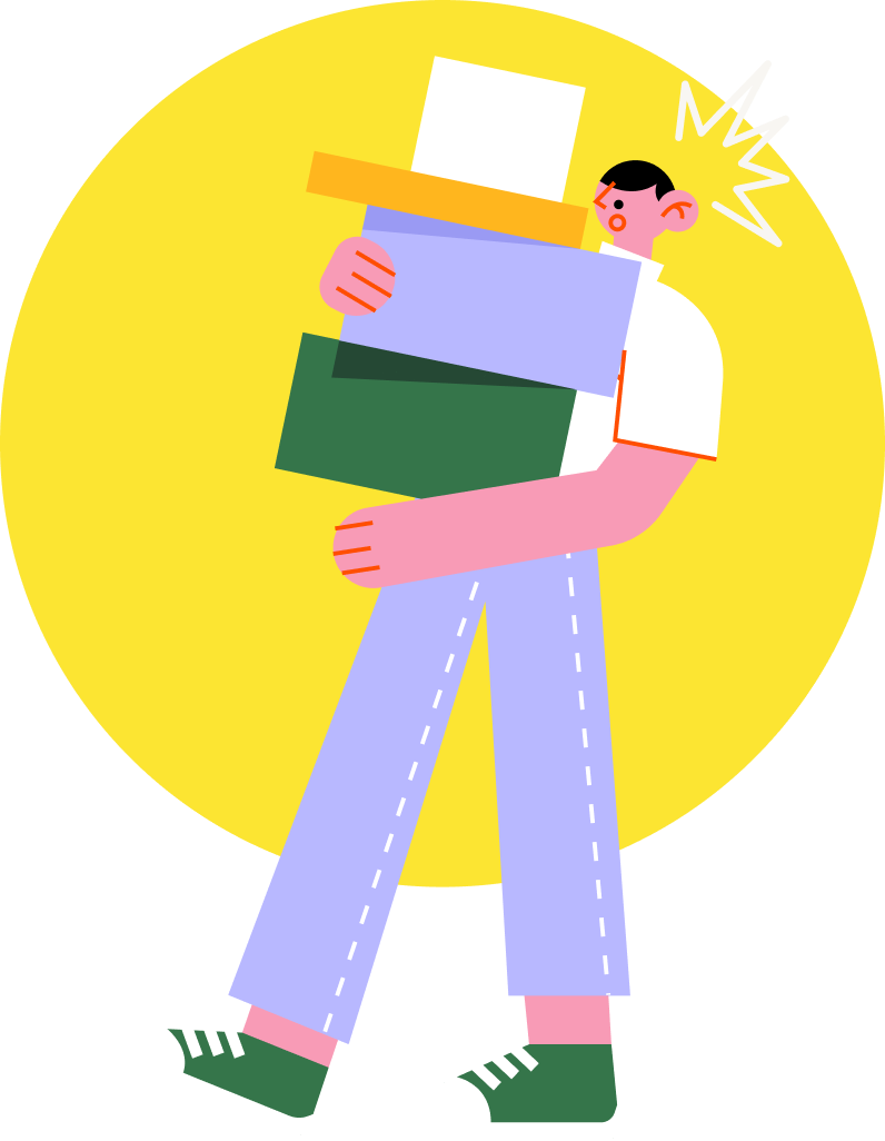 Man With Parcels image